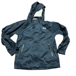 Like New REI Waterproof Hooded Jacket Packable Size 8 Unisex Rain Snow Outer